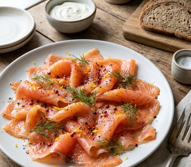 Citrus and Cracked Pepper Cured Trout