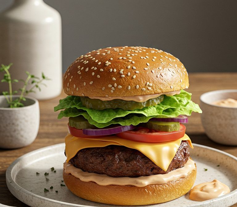 Classic Cheeseburger with Special Sauce