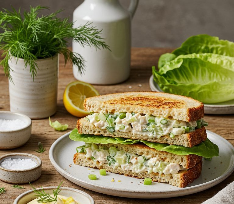 Classic Chicken Salad Sandwich on Sourdough