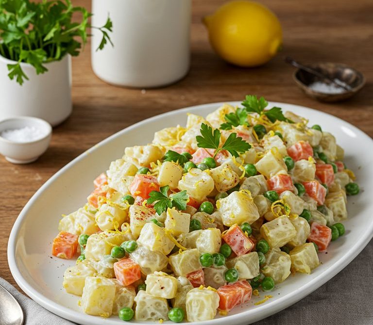 Classic Ensalada Rusa with Lemon-Mustard Mayo