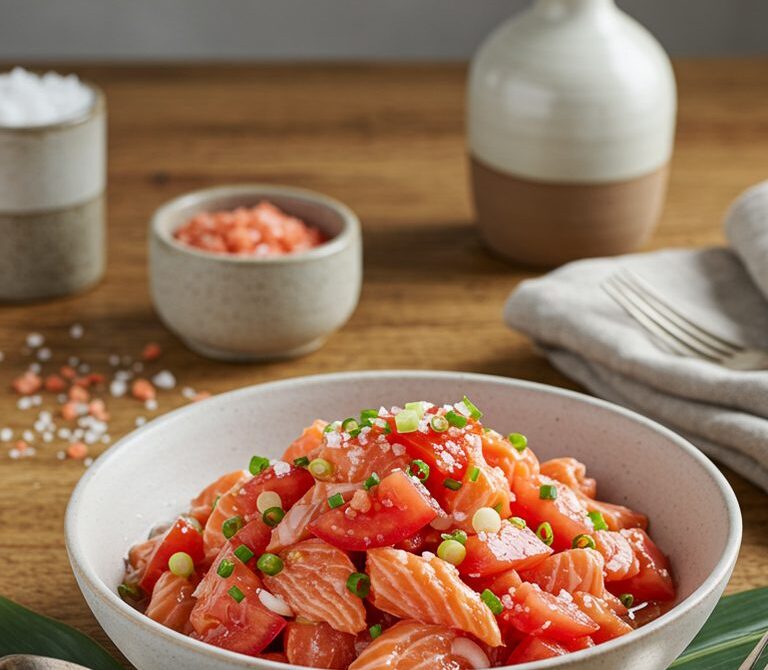 Classic Hawaiian Lomi Salmon Salad