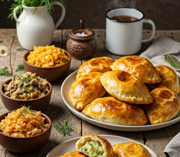 Classic Pirozhki with Savory Fillings