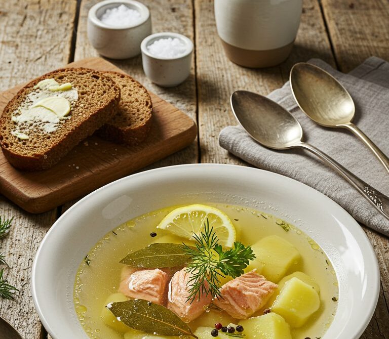 Classic Ukha: Crystal-Clear Russian Fish Soup