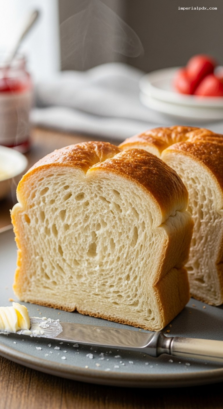Cloud-Soft Shokupan Milk Bread Loaf – Closeup