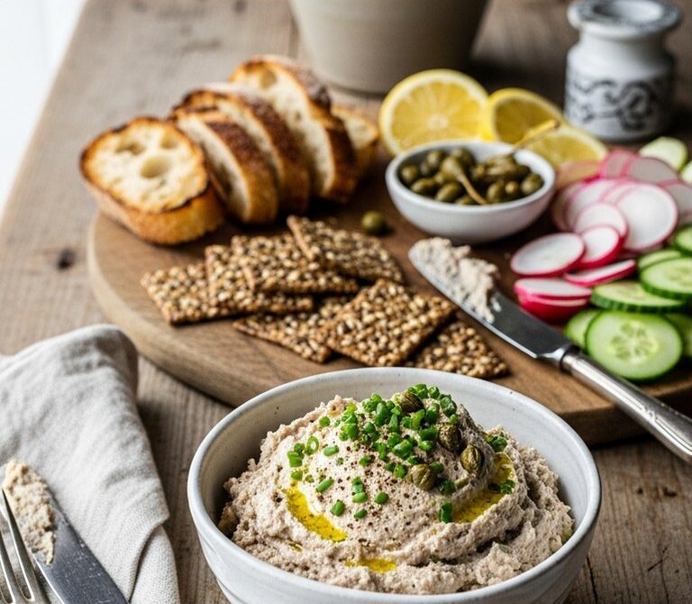 Creamy Smoked Mackerel Pâté With Capers and Chives