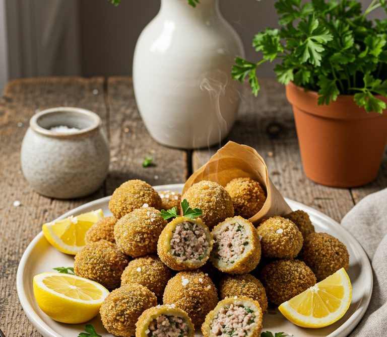 Crispy Fried Stuffed Olives (Olive all’Ascolana)