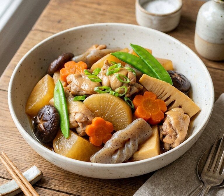 Hawaiian Chicken Nishime, A New Year’s Simmered Stew