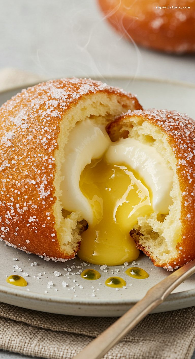 Hawaiian Malasadas: Fluffy Sugar-Coated Doughnuts – Closeup