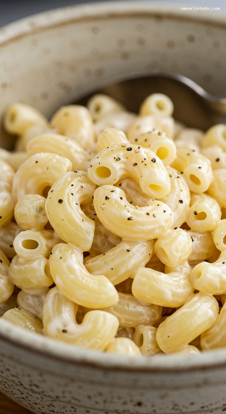 Hawaiian Plate Lunch Macaroni Salad – Closeup