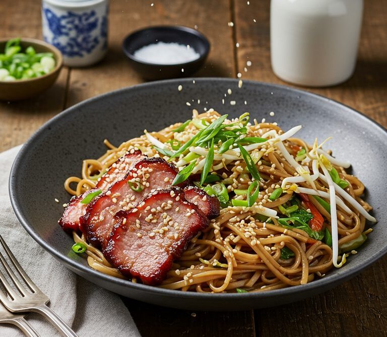 Hawaiian-Style Chow Fun with Char Siu or Spam