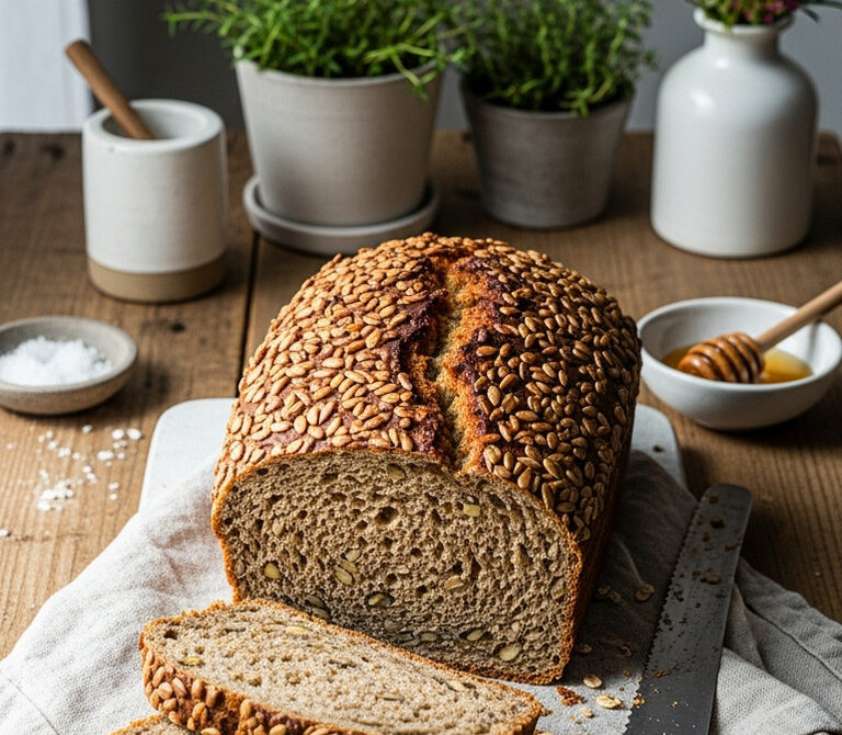 Hearty Rye and Sunflower Wholegrain Tin Loaf