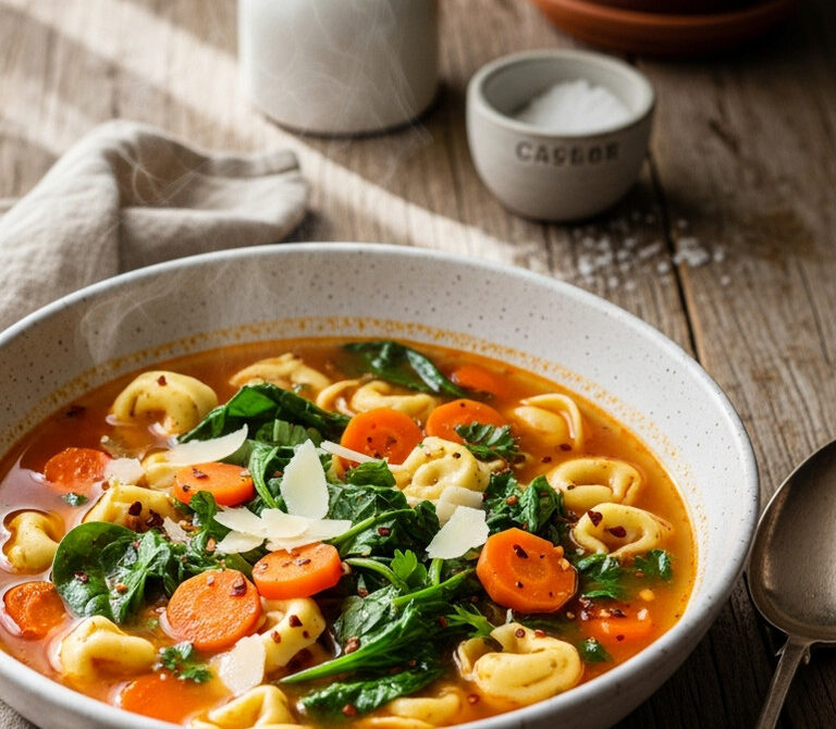 Hearty Vegetable Tortellini Soup