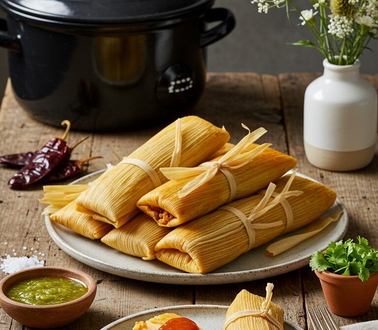 Holiday Pork Tamales with Red or Tomatillo Sauce