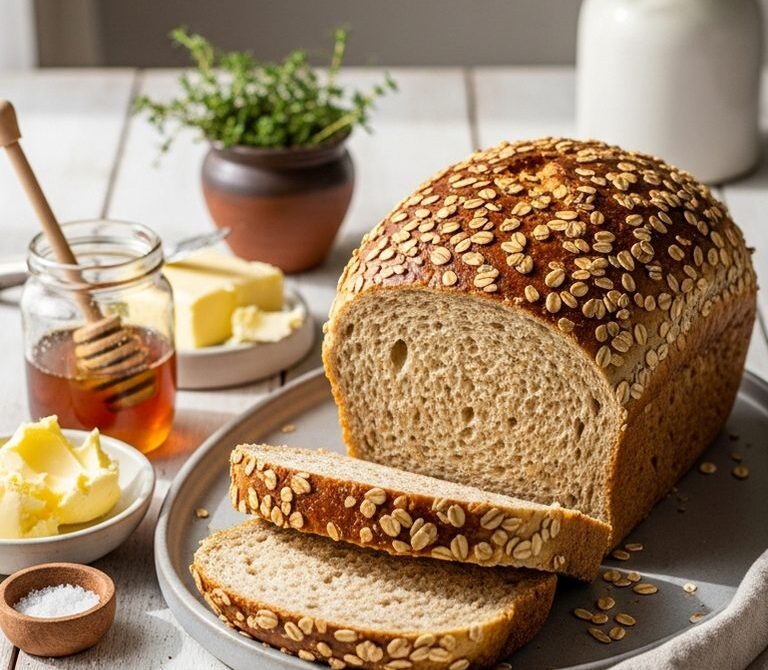 Honey Oat Whole Wheat Sandwich Bread