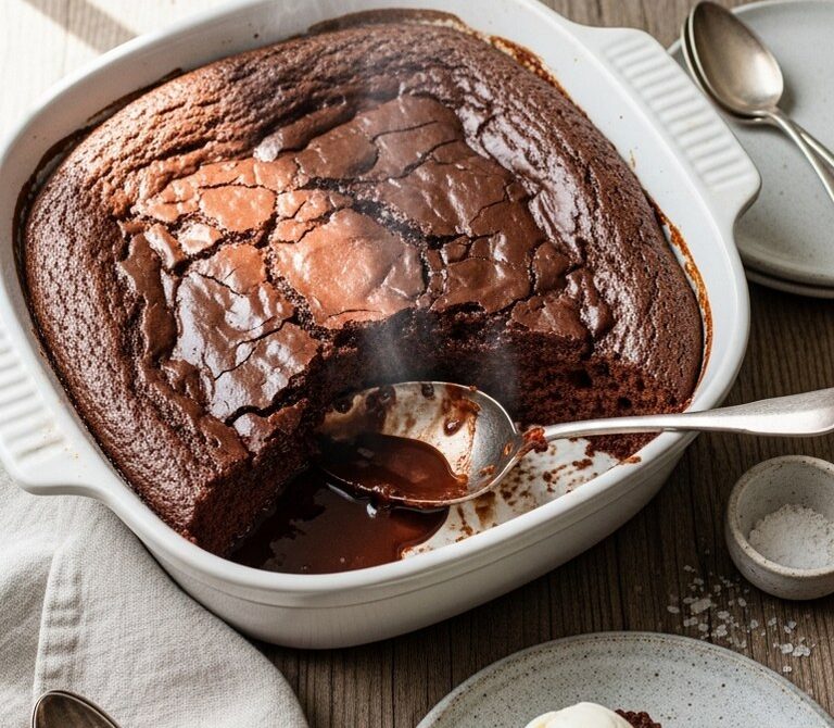 Hot Chocolate Pudding Cake (Self-Saucing)