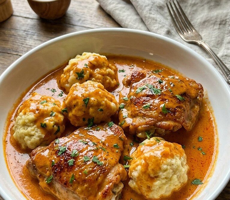 Hungarian Paprika Cream Sauce for Chicken and Dumplings