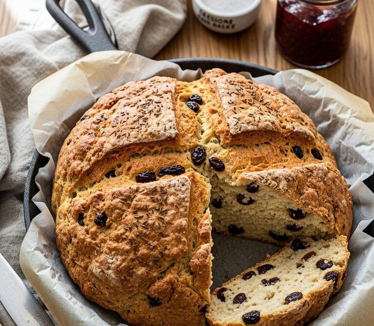Irish Soda Bread with Raisins and Caraway