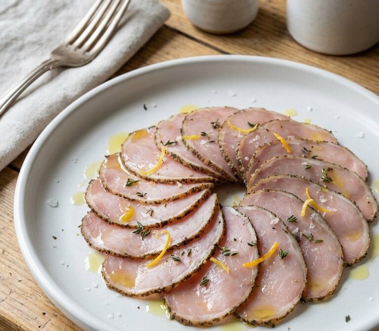 Juniper-Cured Rabbit Loin Medallions with Citrus and Thyme