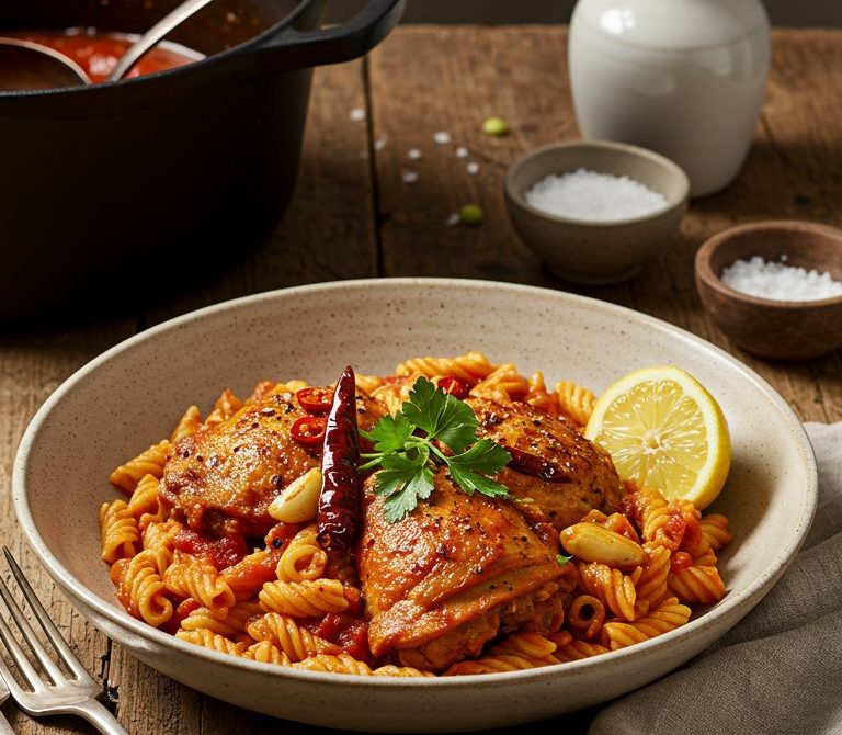 Libyan Mbakbaka: Spiced One-Pot Tomato Pasta Stew