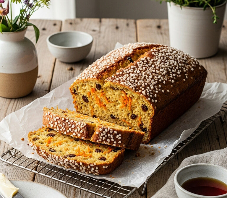 Maple Carrot Raisin Loaf Bread