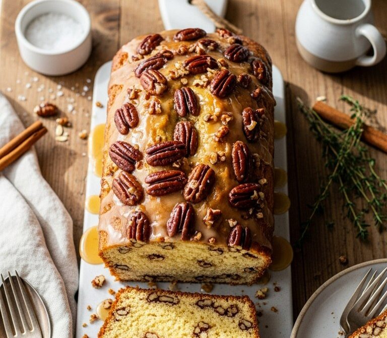 Maple Cinnamon Candied Pecan Bread