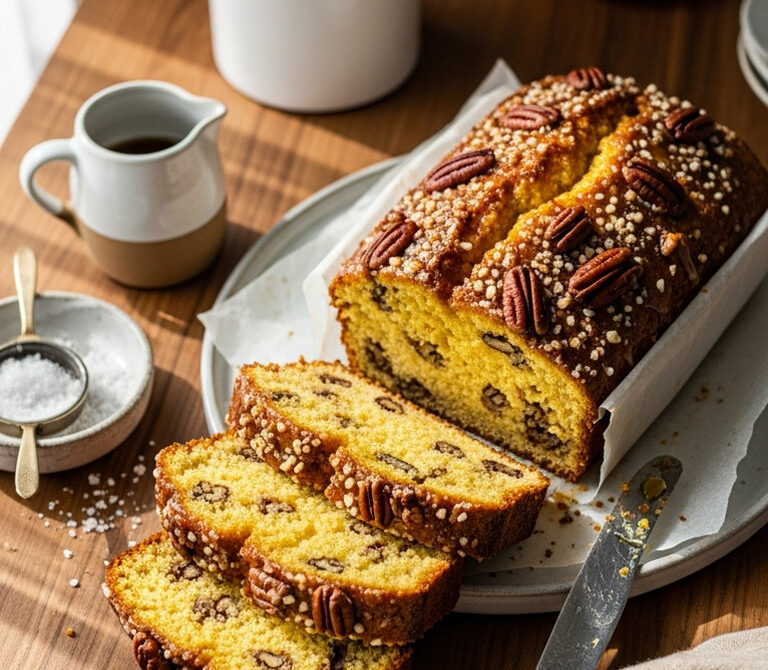 Maple Pecan Cornbread Loaf