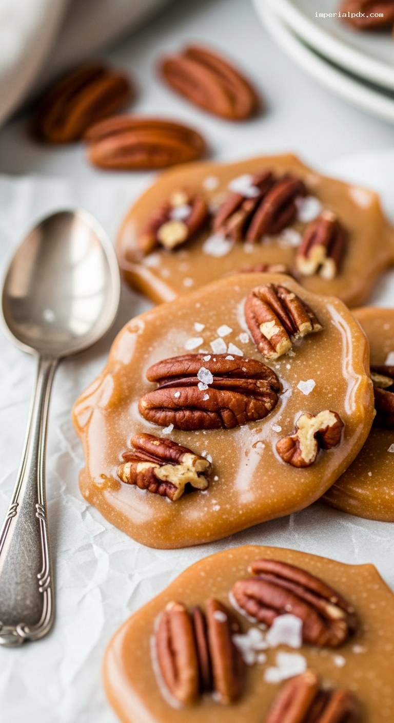 Maple Pecan Pralines: Creamy Winter Treat – Closeup