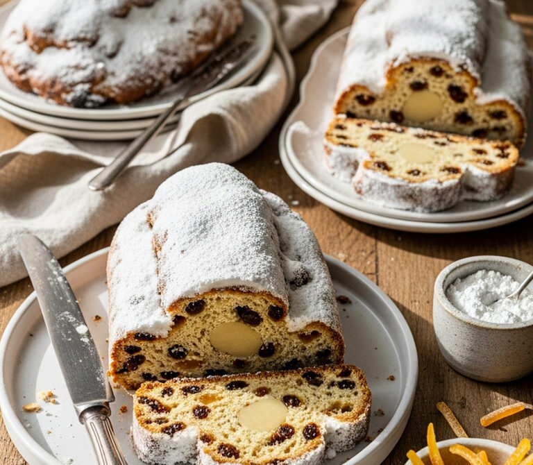 Marzipan-Stuffed Stollen (German Holiday Bread)