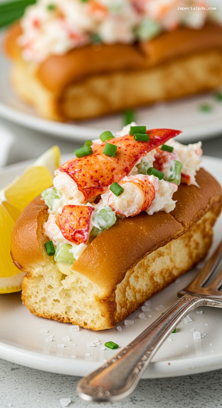 Mini New England Lobster Rolls with Lemon Mayo – Closeup