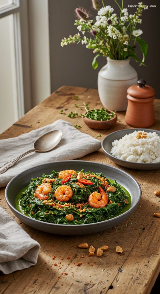 Mozambican Matapa with Coconut, Peanuts, and Prawns – Imperial Recipes