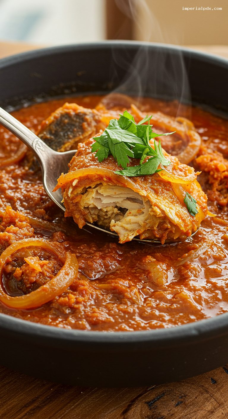 Nigerian Banga Soup with Classic Spice Blend – Closeup