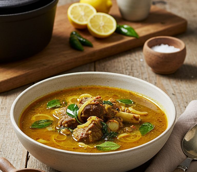 Nigerian Pepper Soup with Scent Leaves