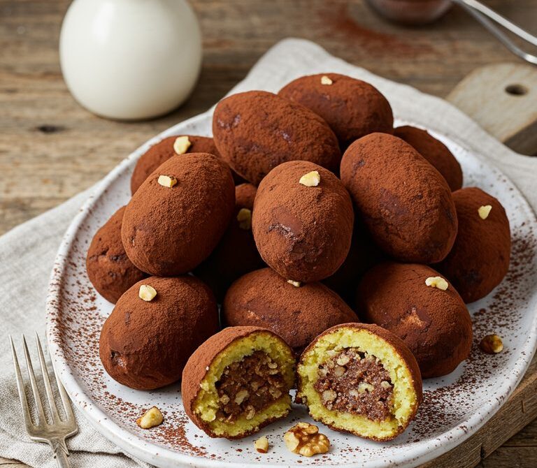 No-Bake Kartoshka: Fudgy Cocoa Cookie Cakes