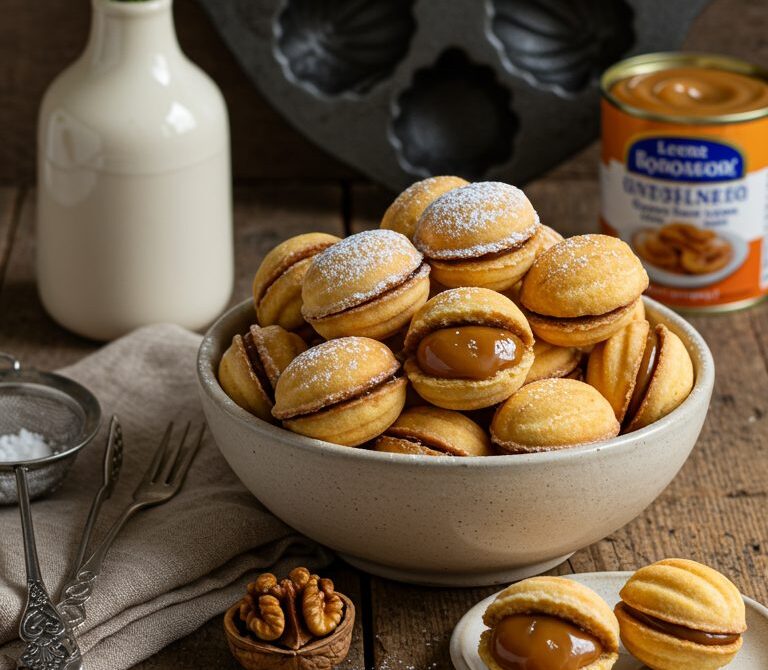 Oreshki with Caramelized Condensed Milk Filling