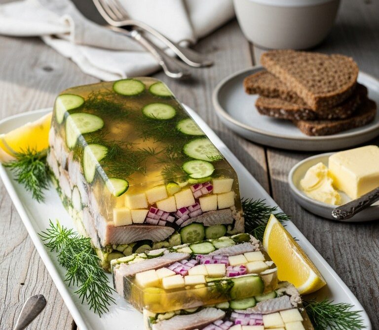 Pickled Herring Terrine (Scandinavian-Style Cold Cut)