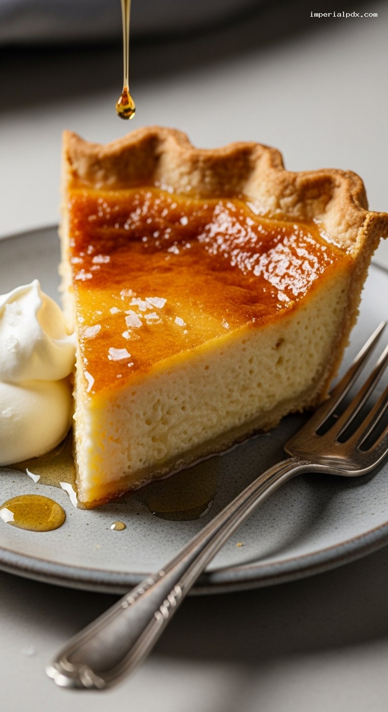 Québec Maple Sugar Pie – Closeup