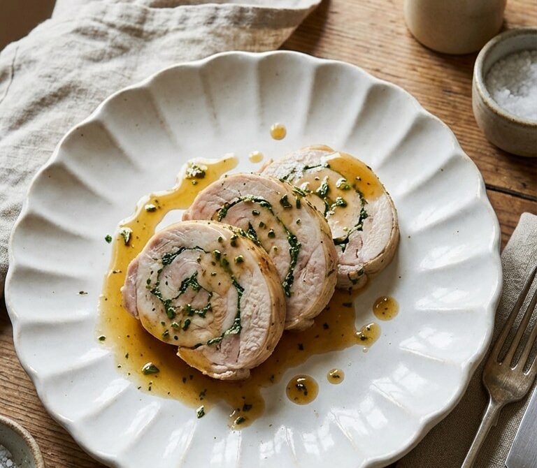 Rabbit and Herb Ballotine with Delicate Game Flavor