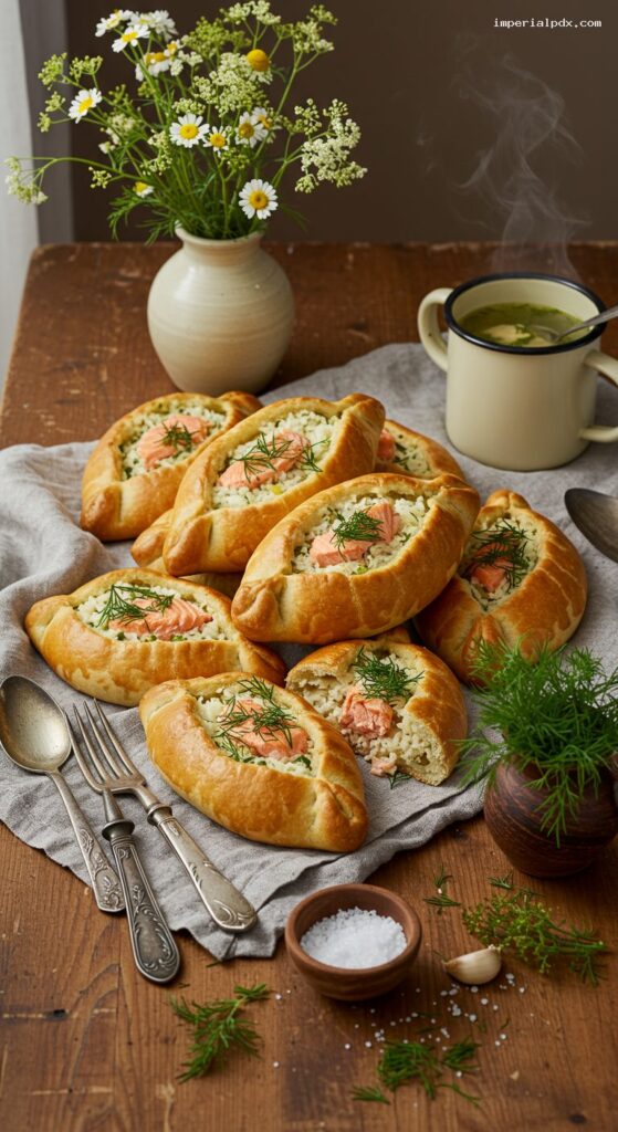 Rasstegai: Open-Faced Fish and Rice Pies – Imperial Recipes