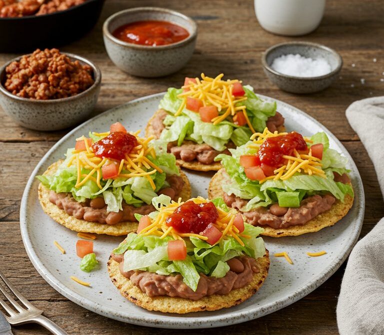 San Antonio Chalupas with Refried Beans and Salsa
