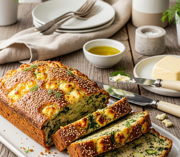 Savory Spinach-Feta Quick Bread