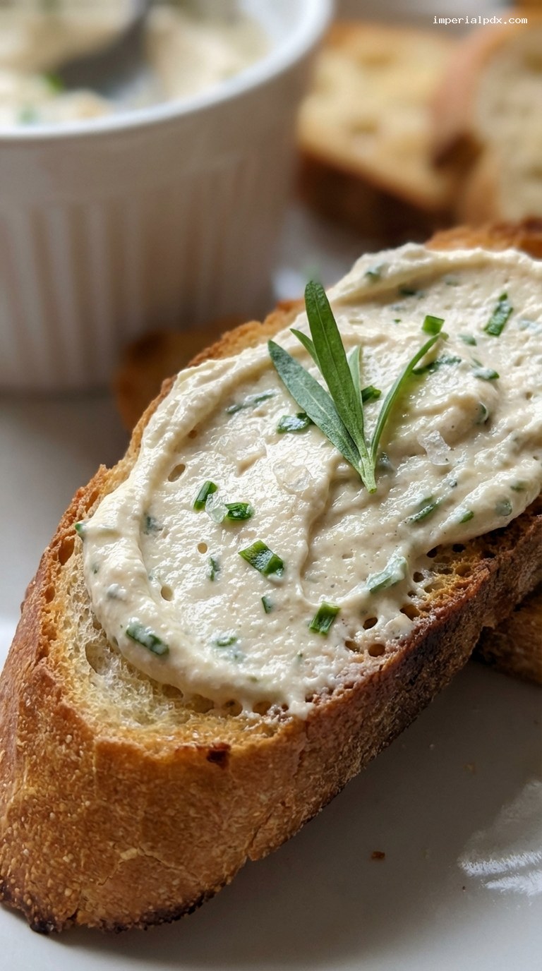 Silky Chicken and Tarragon Mousse Spread – Closeup