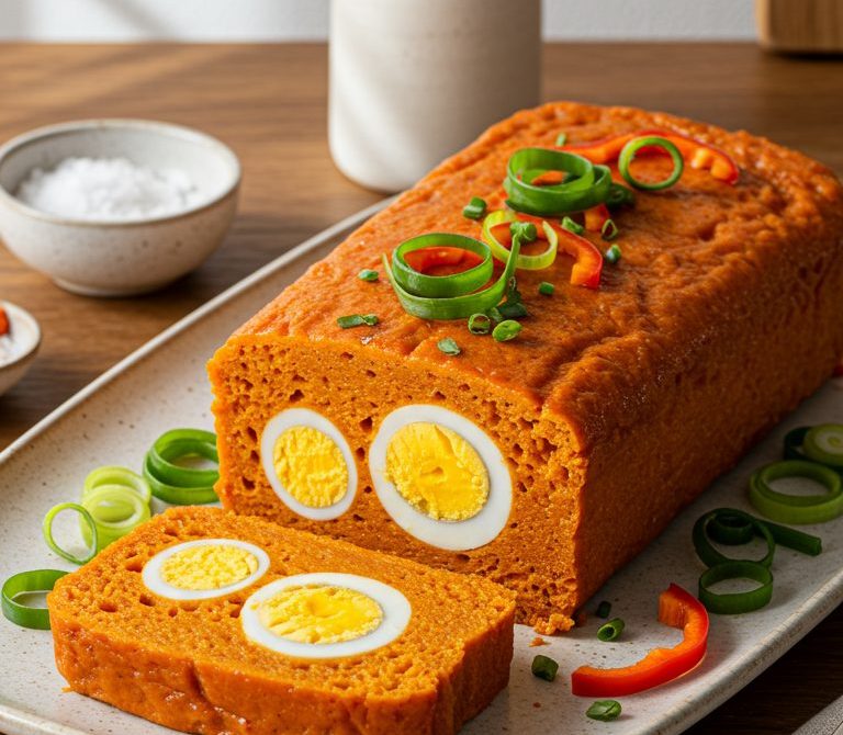 Silky Nigerian Moi Moi with Eggs or Fish