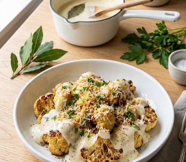Silky Nutmeg Béchamel Sauce for Lasagna and Vegetables
