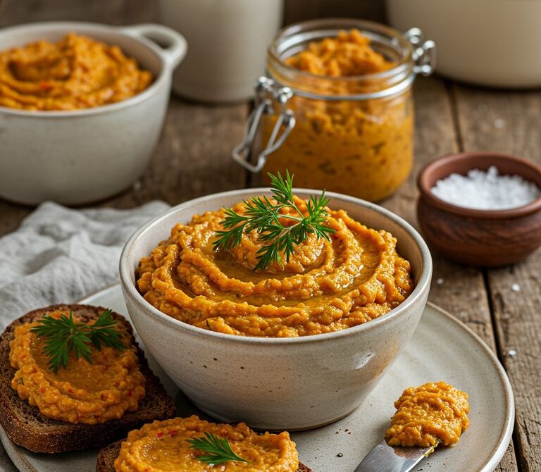 Silky Zucchini Spread on Rye Toast