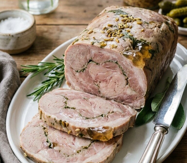 Slow-Roasted Pork Shoulder Porchetta Terrine