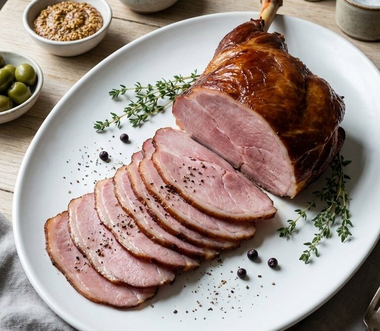 Slow-Smoked Brined Goat Leg Cold Cut