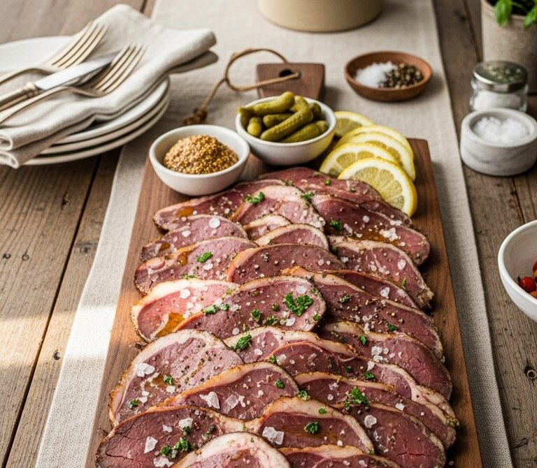 Smoked Beef Heart Slices for Bold Charcuterie