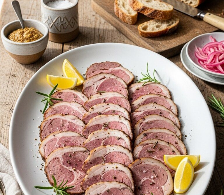 Smoked Garlic-Rosemary Lamb Shoulder Cold Cuts