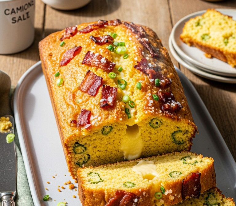 Smoked Gouda and Bacon Cornbread Loaf