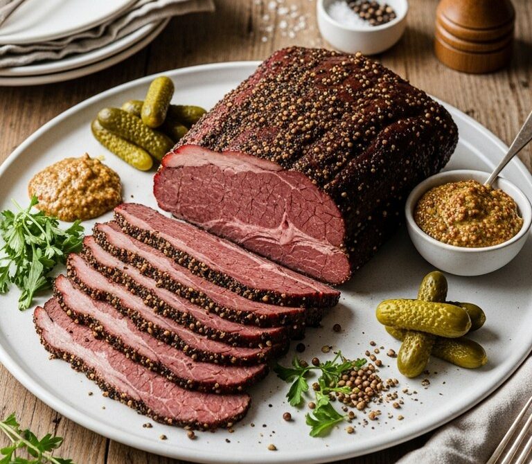 Smoked Peppered Beef Pastrami With Coriander Crust
